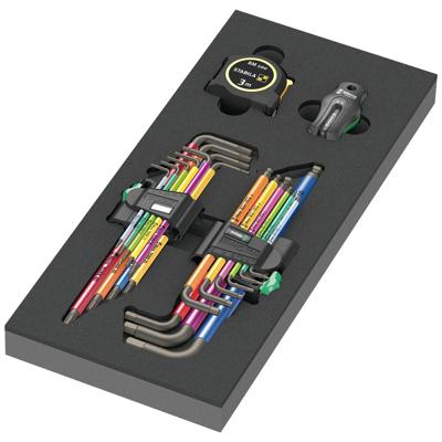 Wera 9740 Inbus, Torx Haakse schroevendraaierset 1.5 mm, 2 mm, 3 mm, 4 mm, 5 mm, 6 mm, 8 mm, 10 mm 18-delig