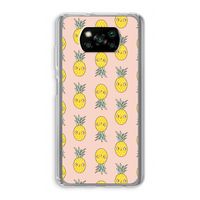 Ananas: Xiaomi Poco X3 NFC Transparant Hoesje