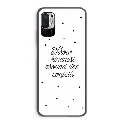 Confetti: Xiaomi Redmi Note 10 5G Transparant Hoesje