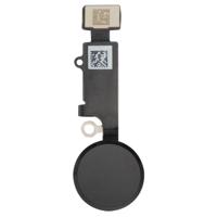 Home-knop Flex-kabel voor iPhone 8 ondersteunt geen vingerafdruk identificatie (zwart)