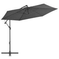 VidaXL Zweefparasol met aluminium paal 300 cm antraciet