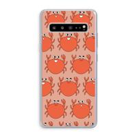 Krab: Samsung Galaxy S10 5G Transparant Hoesje - thumbnail