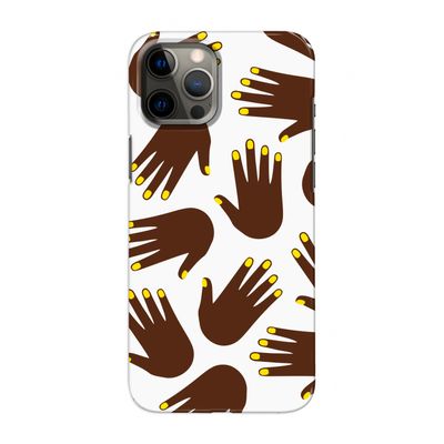 Hands dark: Volledig geprint iPhone 12 Pro Max Hoesje