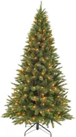 Triumph Tree Forest frosted slim verlichte kunstkerstboom groen 230cm - 304 lampjes