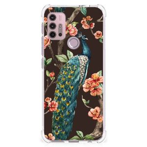 Motorola Moto G30 | G20 | G10 Case Anti-shock Pauw met Bloemen