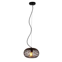 Curvato zwart hanglamp 1 lichts 40cm - thumbnail