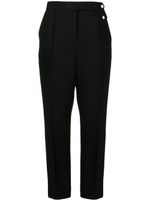 Tory Burch pantalon droit en crêpe - Noir - thumbnail