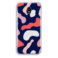 Memphis Shapes Pink: Samsung Galaxy J3 (2017) Transparant Hoesje - thumbnail