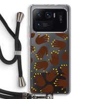 Hands dark: Xiaomi Mi 11 Ultra Transparant Hoesje met koord