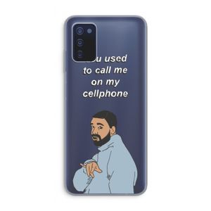 Hotline bling: Samsung Galaxy A03s Transparant Hoesje