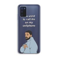 Hotline bling: Samsung Galaxy A03s Transparant Hoesje Hotline bling: Samsung Galaxy A03s Transparant Hoesje