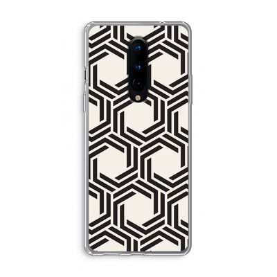Geometrisch patroon: OnePlus 8 Transparant Hoesje