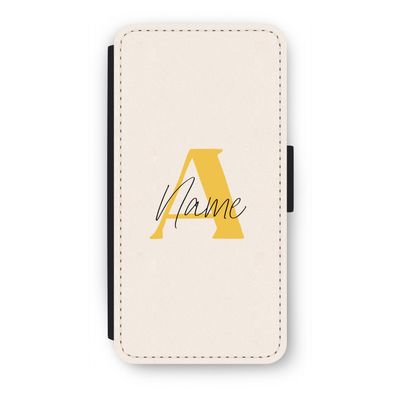 Amber Script: iPhone 8 Plus Flip Hoesje