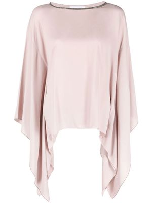 Fabiana Filippi blouse à manches drapées - Rose