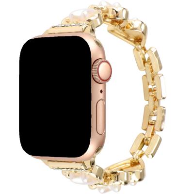 Apple Watch Hart Stalen Schakel Band - Demi Goud - 44, 45, 46 & 49mm Apple Watch Hart Stalen Schakel Band - Demi Goud - 44, 45, 46 & 49mm