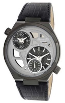 Horlogeband Kenneth Cole KC1777 Leder Zwart