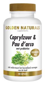 Golden Naturals Caprylzuur & Pau D&apos;Arco Formule Capsules