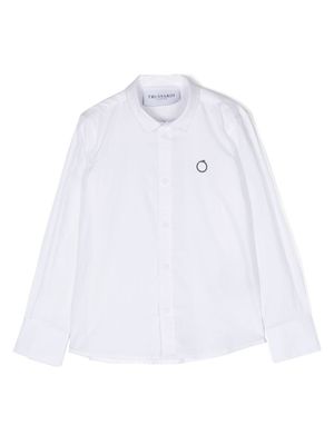 TRUSSARDI JUNIOR chemise à logo imprimé - Blanc