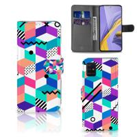Samsung Galaxy A51 | Book Case | Blokken Kleurrijk