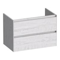 Brauer Inspire - Onderkast 80 cm - met 2 Softclose Lades Greeploos en 1 Sifon Uitsparing - Forest Seashell