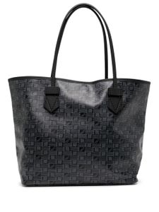 Moreau sac cabas à motif monogrammé - Noir
