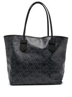 Moreau sac cabas à motif monogrammé - Noir