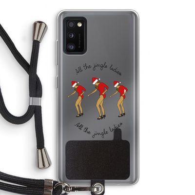 Jingle Ladies: Samsung Galaxy A41 Transparant Hoesje met koord