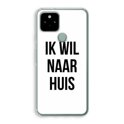 Ik wil naar huis: Google Pixel 5 Transparant Hoesje