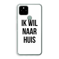 Ik wil naar huis: Google Pixel 5 Transparant Hoesje