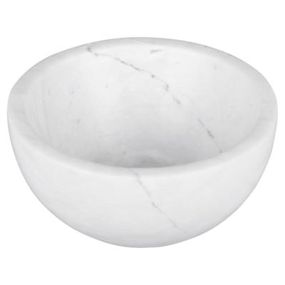 Differnz Boomer Waskom - 20x20x10cm - marmer - rond - wit 36.102.23