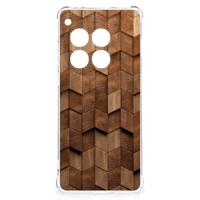Stevig Telefoonhoesje voor OnePlus 12 Wooden Cubes