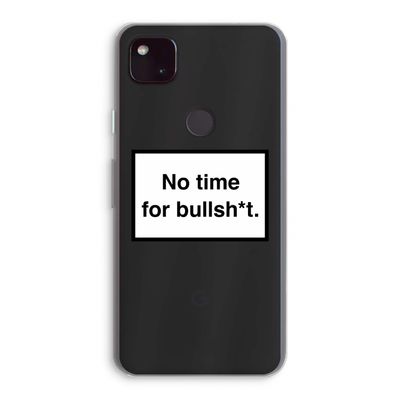 No time: Google Pixel 4a 5G Transparant Hoesje