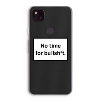 No time: Google Pixel 4a 5G Transparant Hoesje
