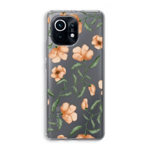 Peachy flowers: Xiaomi Mi 11 Transparant Hoesje