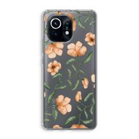 Peachy flowers: Xiaomi Mi 11 Transparant Hoesje