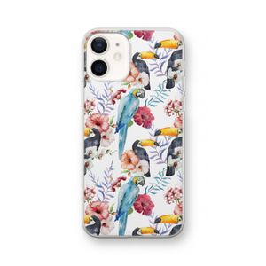 Bloemen tukan: iPhone 12 Transparant Hoesje