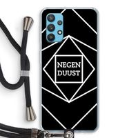 Negenduust geometrisch: Samsung Galaxy A32 4G Transparant Hoesje met koord