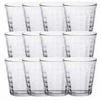 18x Drinkglazen/waterglazen transparant 275 ml Prisme