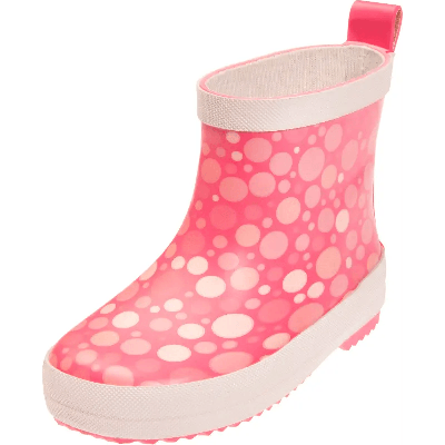 Playshoes halfhoge regenlaarzen Dots Coral-23