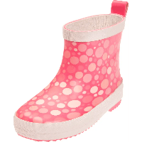 Playshoes halfhoge regenlaarzen Dots Coral-23