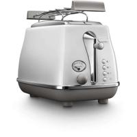 Broodrooster - DELONGHI - CTOC2103.W - 900 W - 2 sleuven - Wit