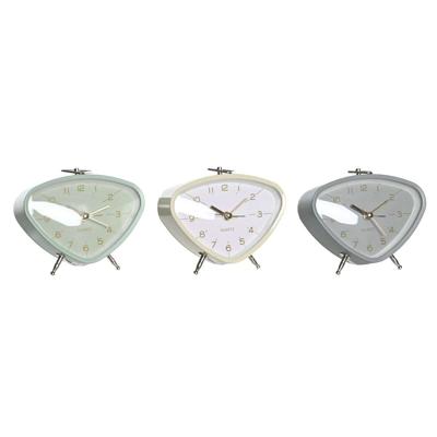 Radioklok DKD Home Decor Blauw Wit Grijs PVC Metaal Vintage 11,5 x 4 x 10 cm (3 Stuks)