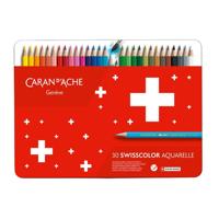 Kleurpotl caran d ache swisscolor aquarel 30st ass