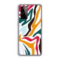 Colored Zebra: OnePlus 9 Pro Transparant Hoesje