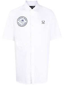 Raf Simons X Fred Perry t-shirt à détail de patch - Blanc