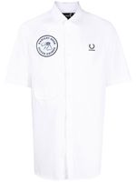 Raf Simons X Fred Perry t-shirt à détail de patch - Blanc