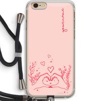 Love is in the air: iPhone 6 PLUS / 6S PLUS Transparant Hoesje met koord