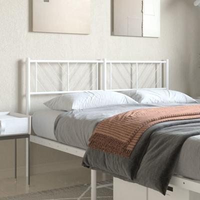 Hoofdbord 140 cm metaal wit