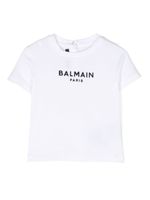 Balmain Kids t-shirt en coton à logo embossé - Blanc