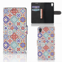 Sony Xperia XA1 Bookcase Tiles Color - thumbnail